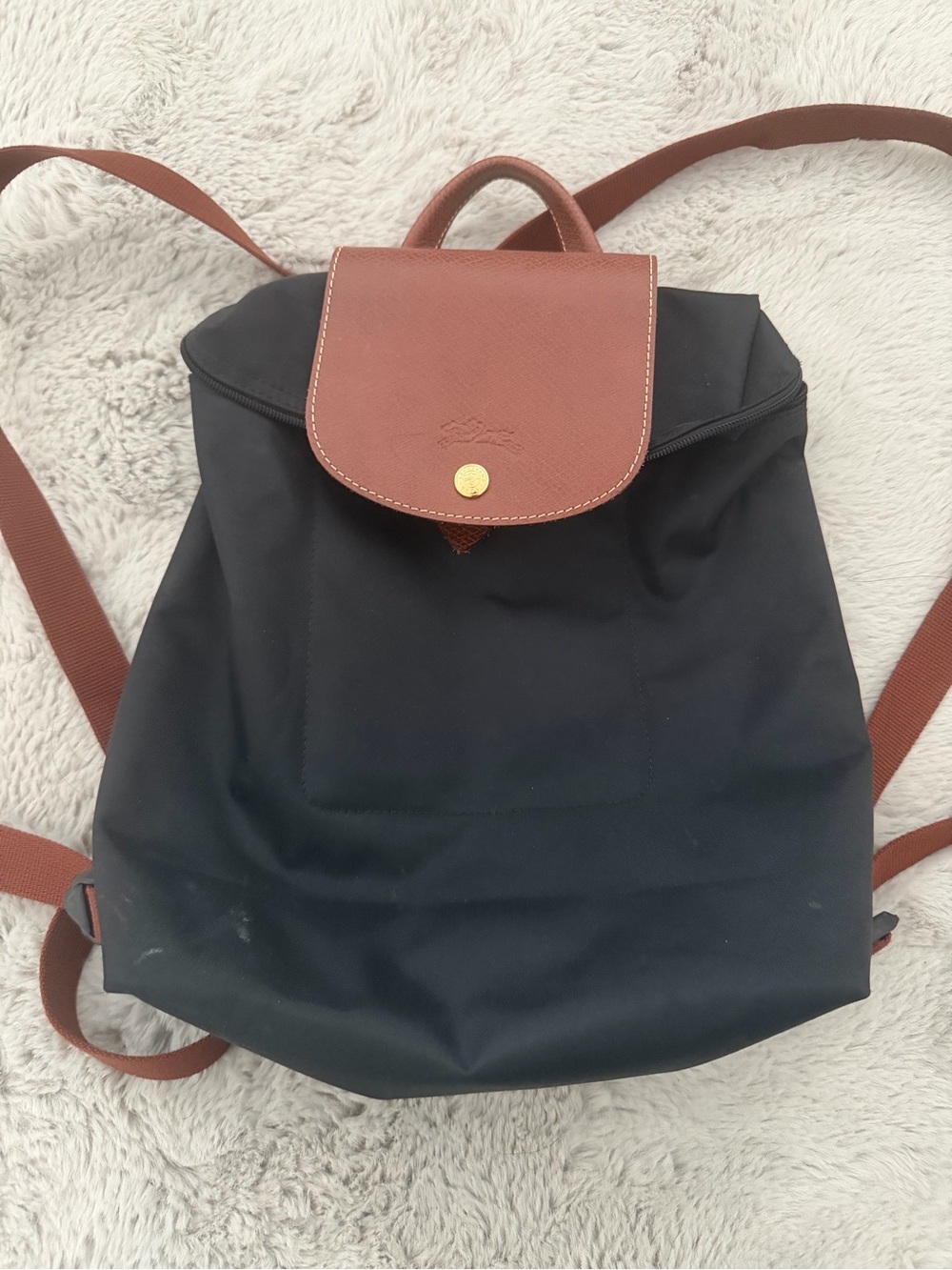 Authentic Longchamp Le Pliage Backpack black